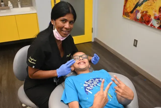 Orthodontic Assistant with Patient